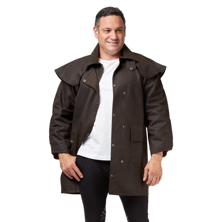 SYD HILL 3/4 LENGTH OILSKIN COAT-Ranges Country