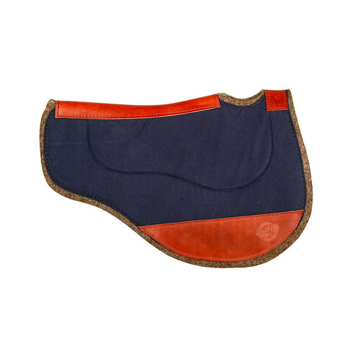 SYD HILL CONTOURED ROUND SHORT SADDLE PAD-Ranges Country