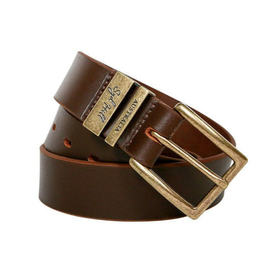 SYD HILL DROVERS BRASS HARDWARE BELT-Ranges Country