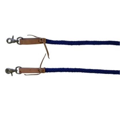 TEXAS TACK 5/8in POLY ROPER REINS 8ft