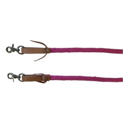 TEXAS TACK 5/8in POLY ROPER REINS 8ft