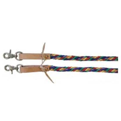 TEXAS TACK 5/8in POLY ROPER REINS 8ft