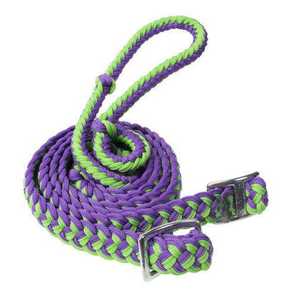 TEXAS TACK BRAIDED BARREL REIN-Ranges Country