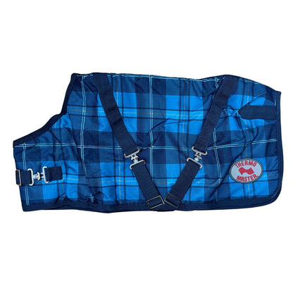 THERMO MASTER SUPREME BLUE TARTAN DOG COAT-Ranges Country