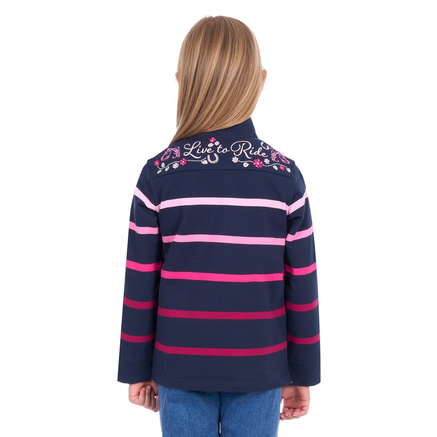 THOMAS COOK GIRLS GEMMA 1/4 ZIP RUGBY