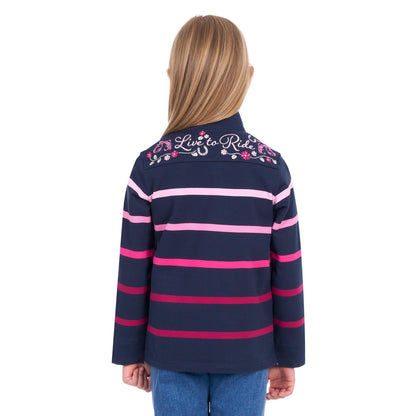 THOMAS COOK GIRLS GEMMA 1/4 ZIP RUGBY