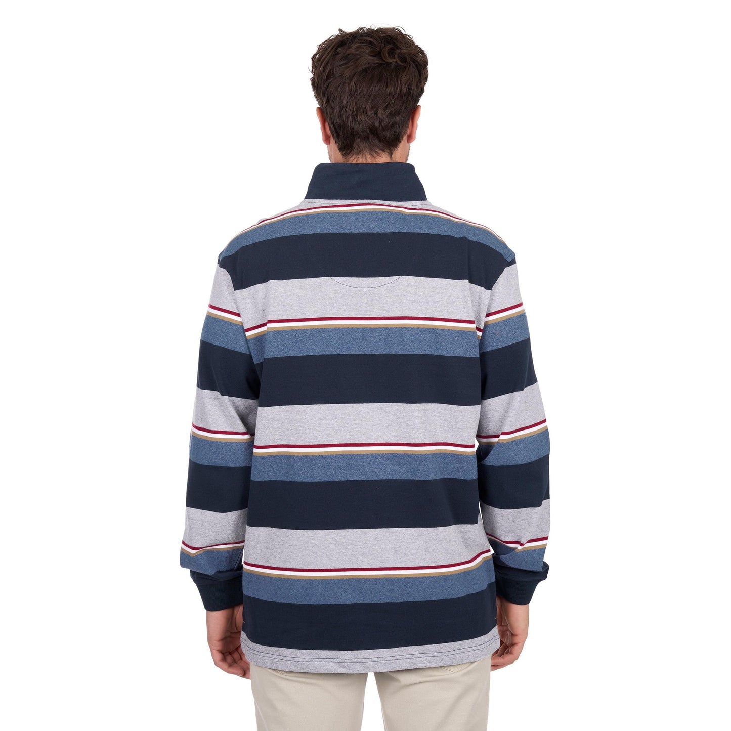 THOMAS COOK MENS NATHAN 1/4 ZIP RUGBY