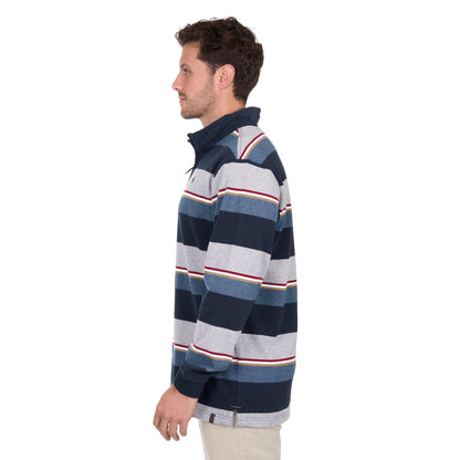 THOMAS COOK MENS NATHAN 1/4 ZIP RUGBY