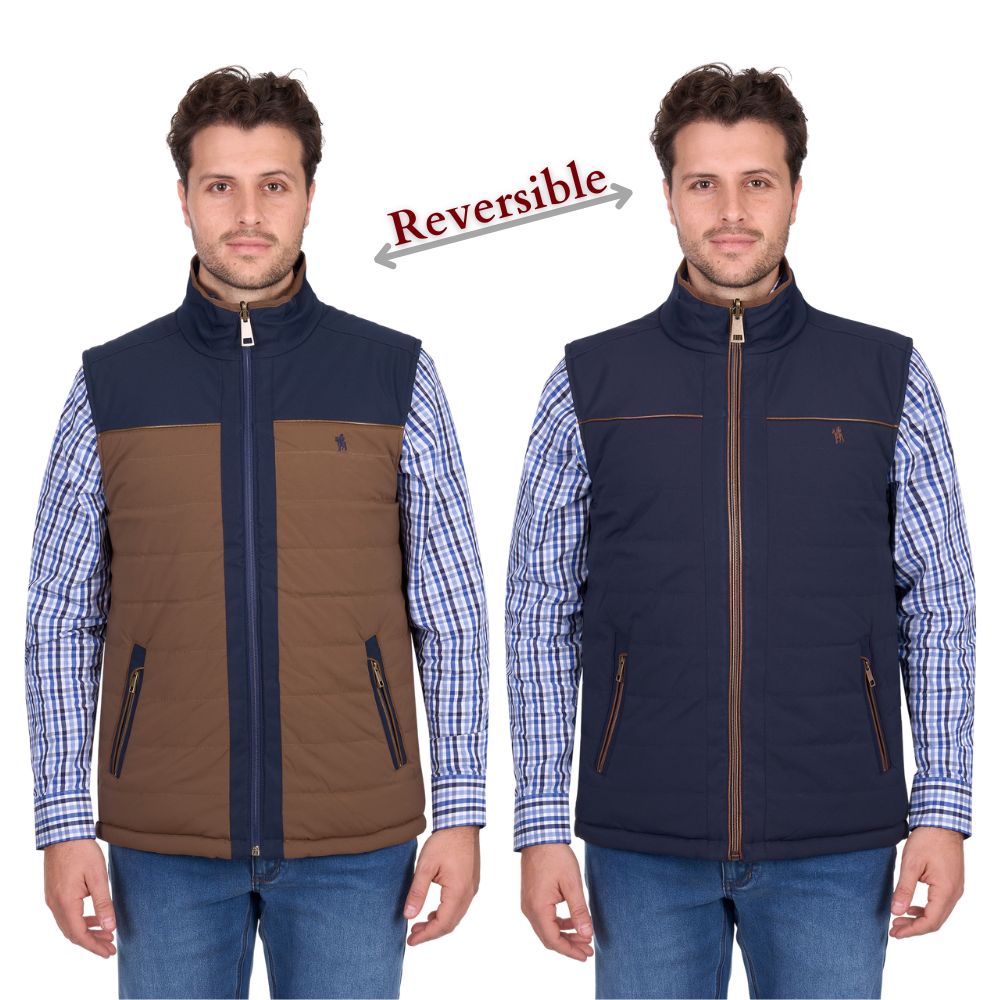 THOMAS COOK MENS TOBY REVERSIBLE VEST-Ranges Country