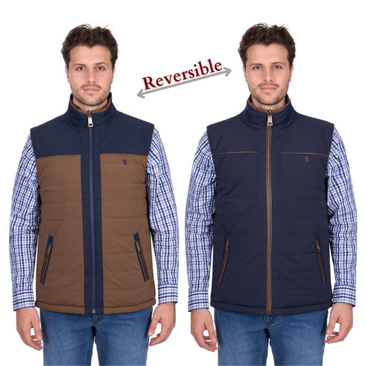 THOMAS COOK MENS TOBY REVERSIBLE VEST-Ranges Country