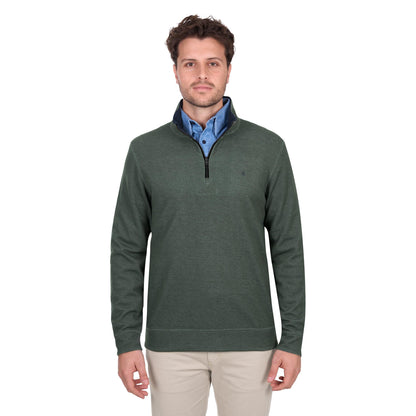 THOMAS COOK MENS VIC REVERSIBLE 1/4 ZIP JUMPER