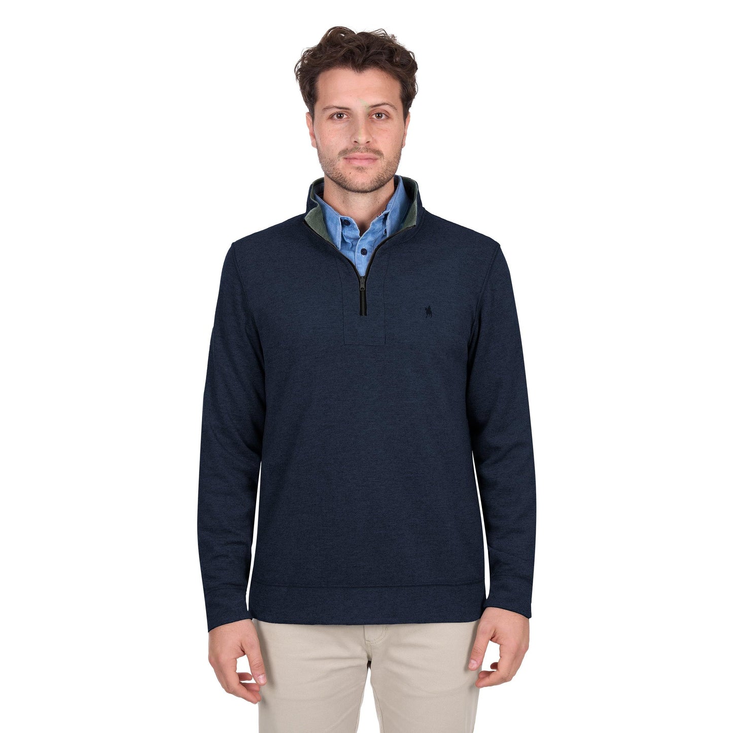 THOMAS COOK MENS VIC REVERSIBLE 1/4 ZIP JUMPER