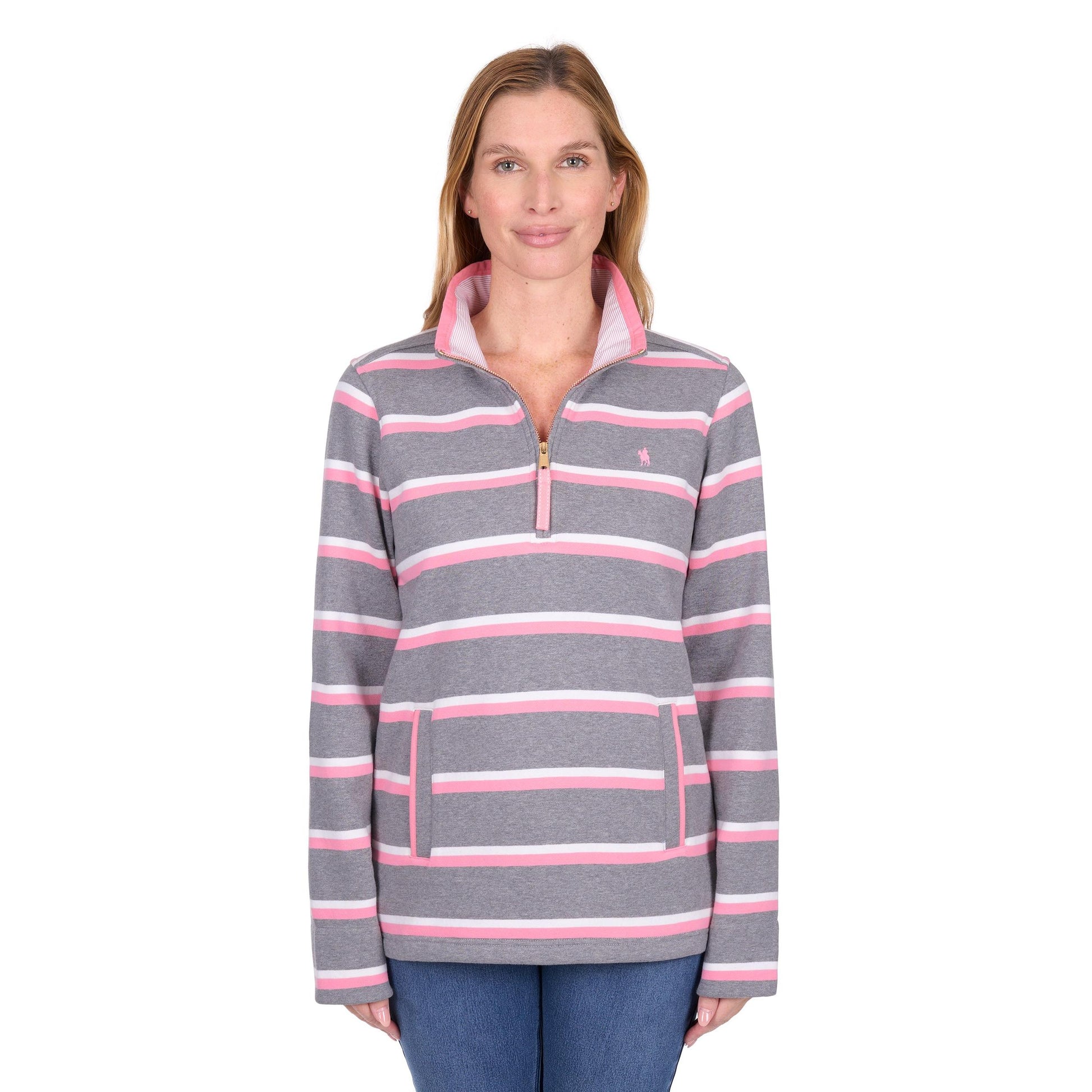 THOMAS COOK WOMENS JANE 1/4 ZIP RUGBY-Ranges Country