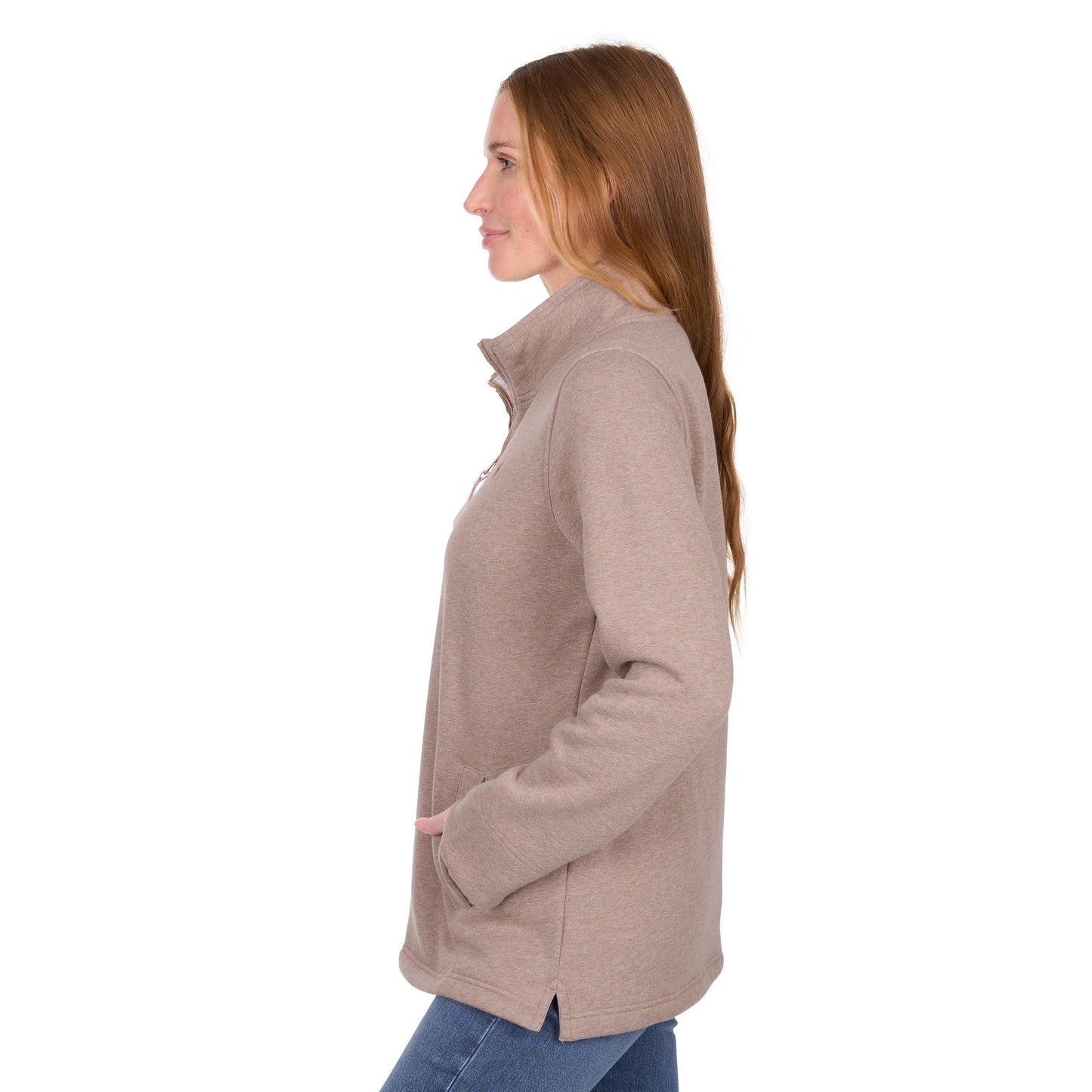THOMAS COOK WOMENS LYDIA 1/4 ZIP RUGBY