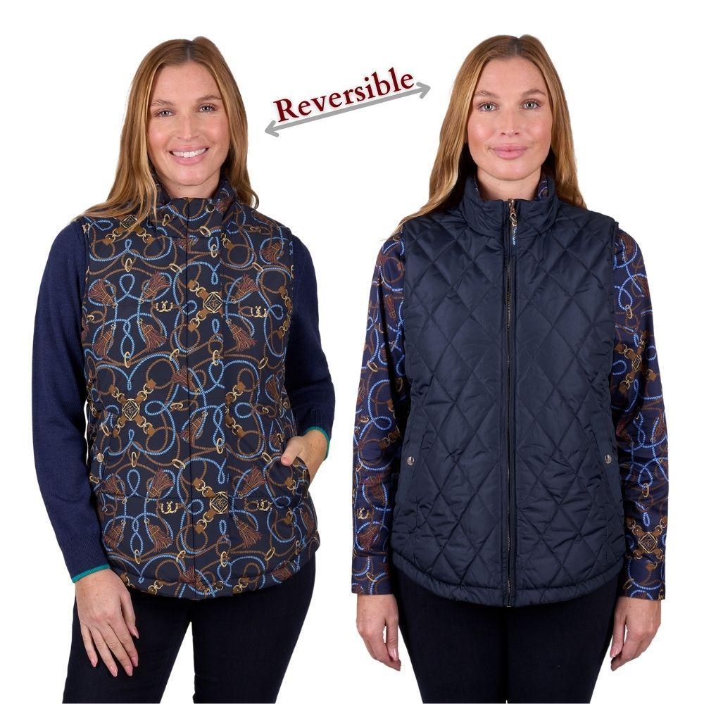 THOMAS COOK WOMENS MILLIE REVERSIBLE VEST-Ranges Country