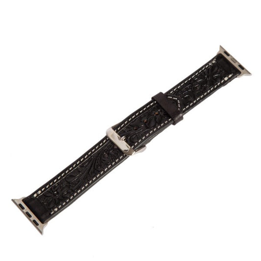 TOOLED LEATHER APPLE WATCH STRAP-Ranges Country