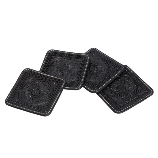 TOOLED LEATHER COASTERS-Ranges Country