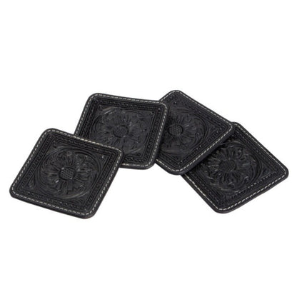 TOOLED LEATHER COASTERS-Ranges Country