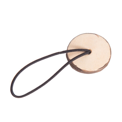TOOLED LEATHER ROUND HAIR TIE