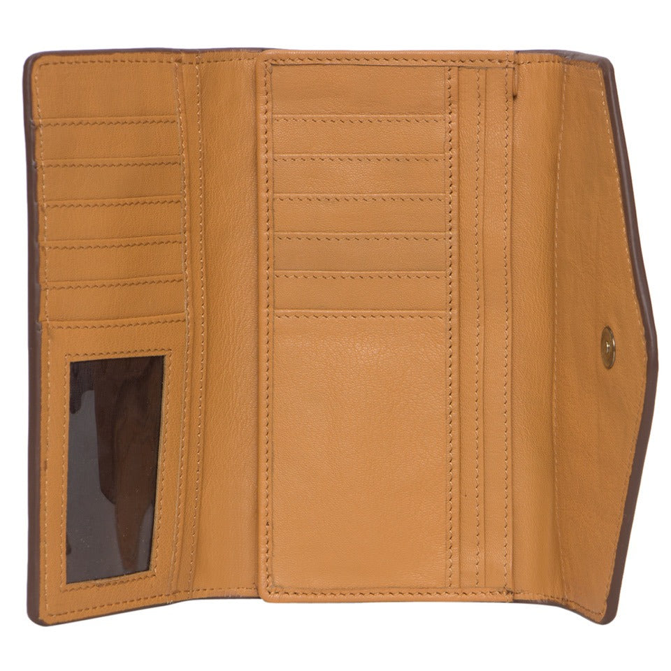 TOOLED LEATHER TRIFOLD COWHIDE WALLET