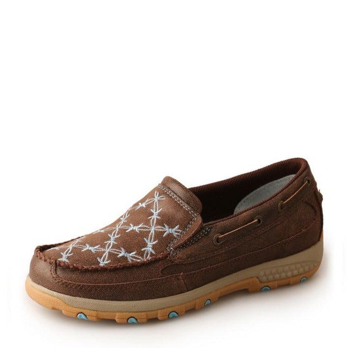 TWISTED X WOMENS BARBED WIRE MOCCASINS-Ranges Country