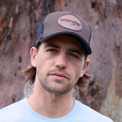 WRANGLER AUTHENTIC HIGH PROFILE TRUCKER CAP-Ranges Country