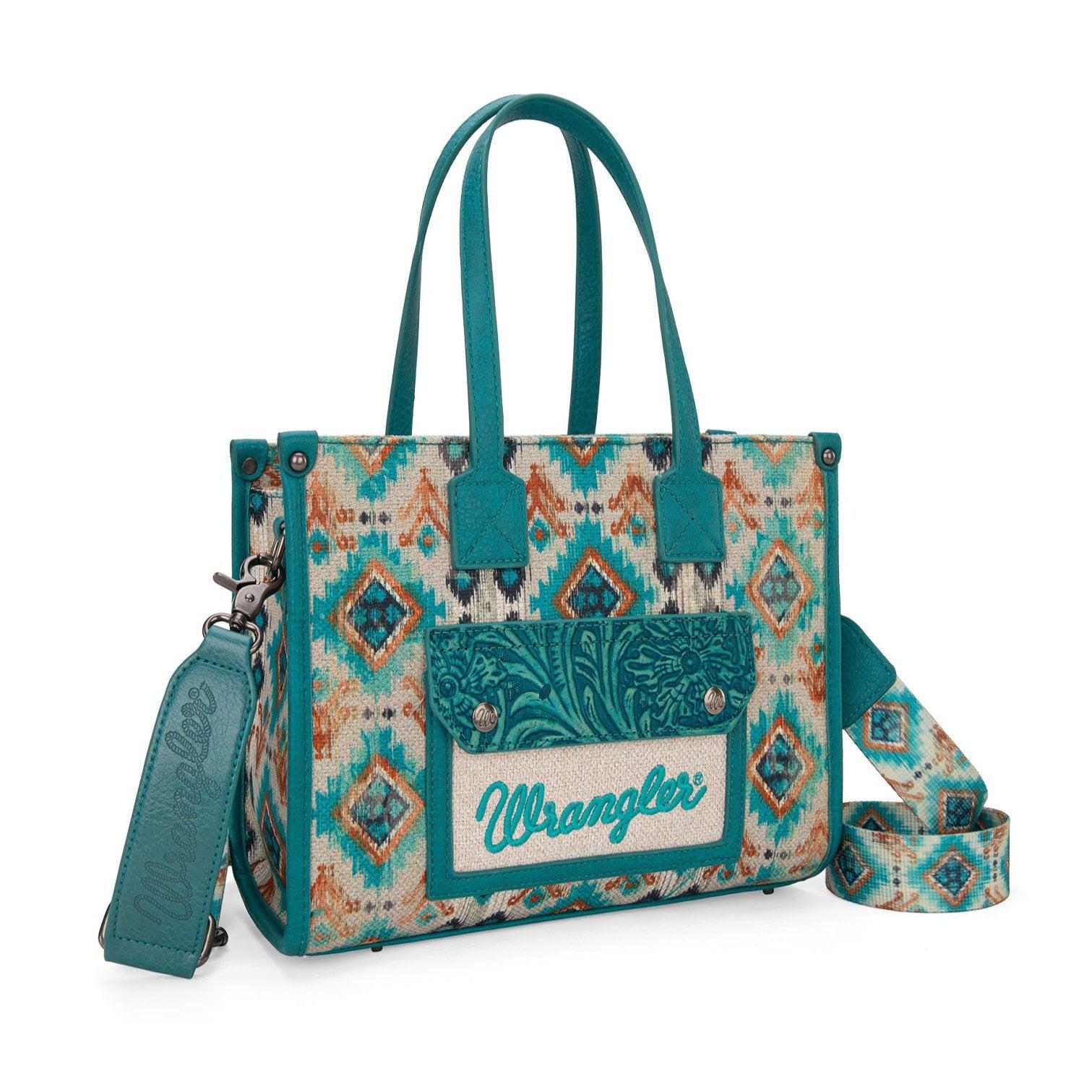 WRANGLER AZTEC CROSSBODY TOTE BAG-Ranges Country