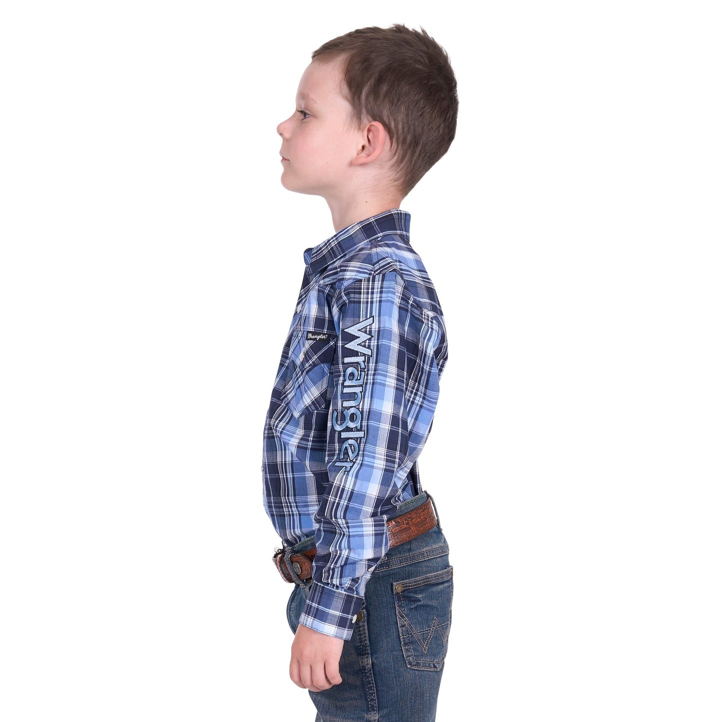WRANGLER BOYS BILLY LOGO SHIRT