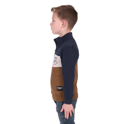 WRANGLER BOYS STEVE 1/4 ZIP PULLOVER