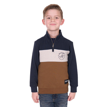 WRANGLER BOYS STEVE 1/4 ZIP PULLOVER