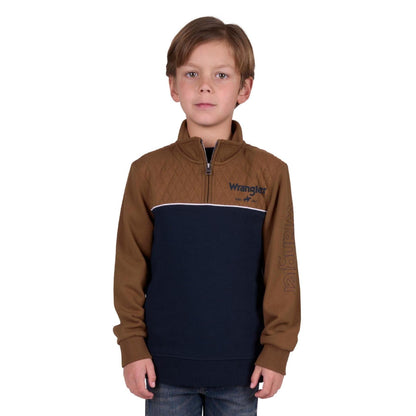 WRANGLER BOYS TATE 1/4 ZIP JUMPER-Ranges Country