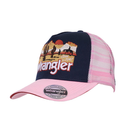 WRANGLER DARLA HIGH PROFILE PONYTAIL TRUCKER CAP-Ranges Country