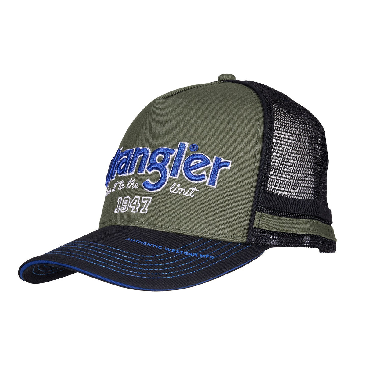 WRANGLER DAVE HIGH PROFILE TRUCKER CAP-Ranges Country