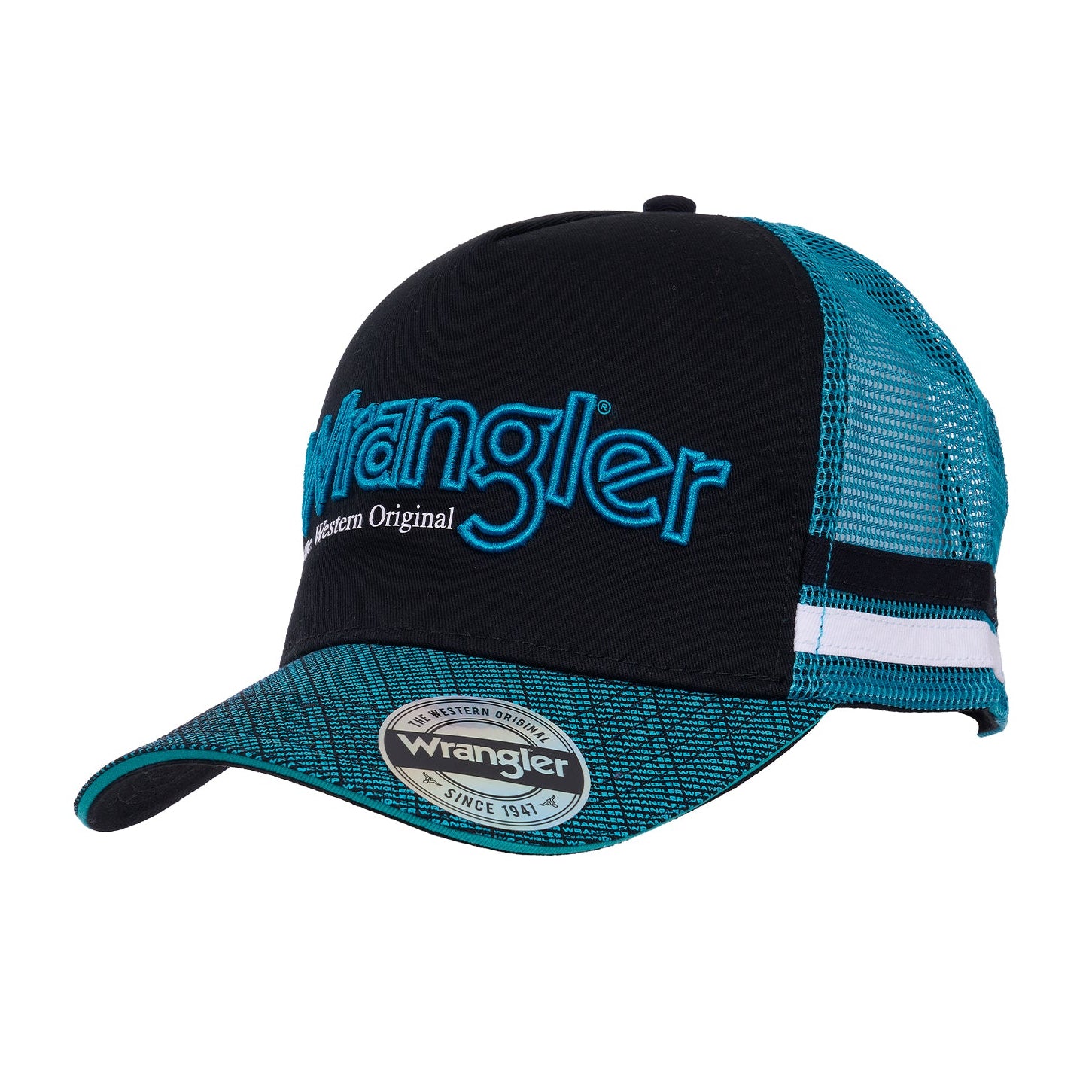 WRANGLER DENNIS HIGH PROFILE TRUCKER CAP-Ranges Country