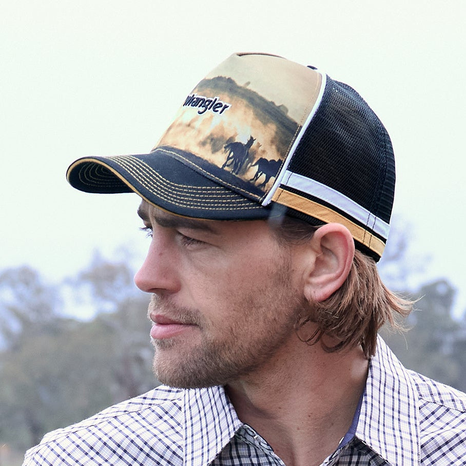 WRANGLER EDDIE HIGH PROFILE TRUCKER CAP