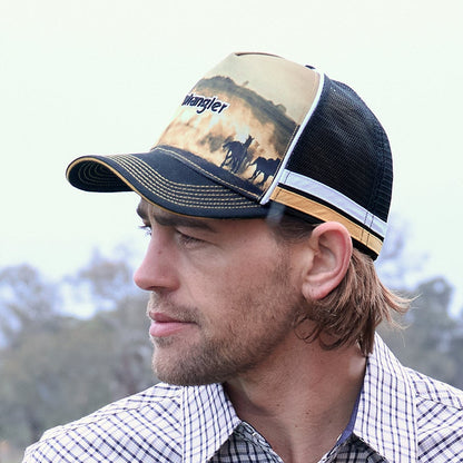 WRANGLER EDDIE HIGH PROFILE TRUCKER CAP