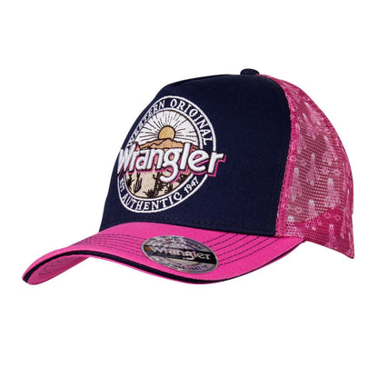 WRANGLER ELSA HIGH PROFILE PONYTAIL TRUCKER CAP-Ranges Country