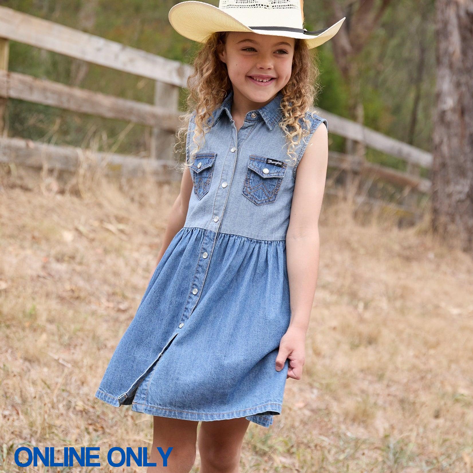 WRANGLER GIRLS JOANNA SLEEVELESS DRESS – Ranges Country