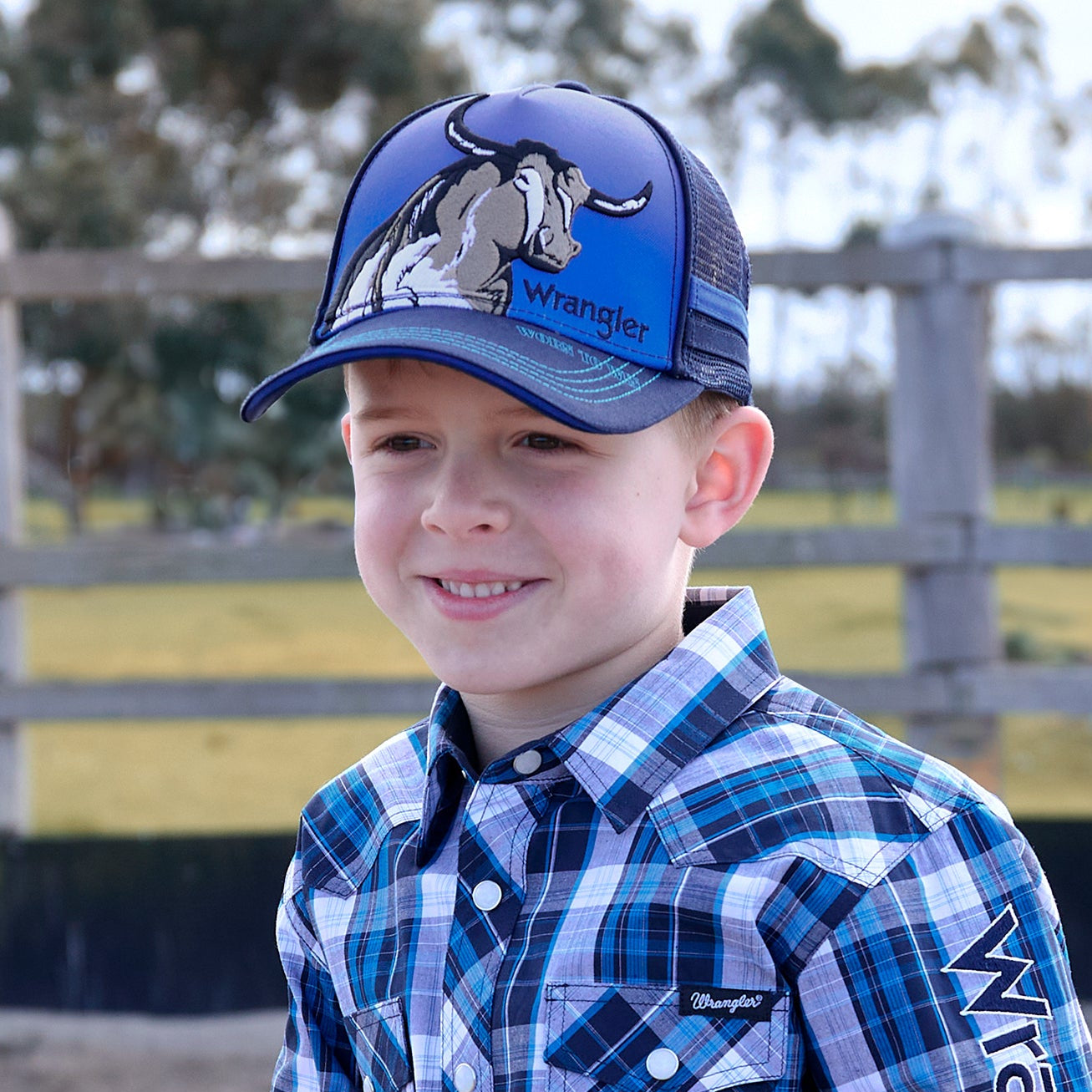 WRANGLER KIDS ROBBIE TRUCKER CAP-Ranges Country