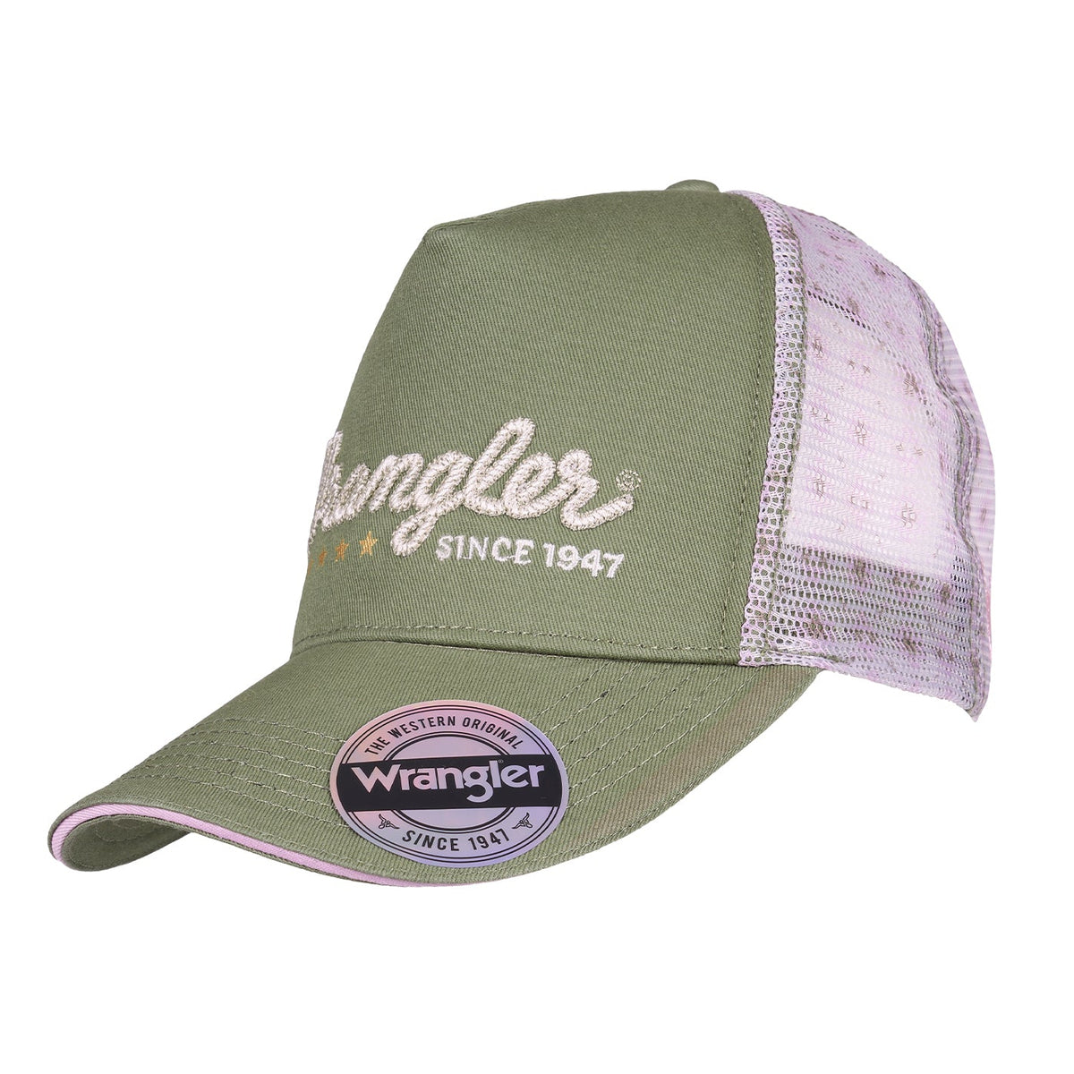 WRANGLER LUCY HIGH PROFILE PONYTAIL TRUCKER CAP-Ranges Country