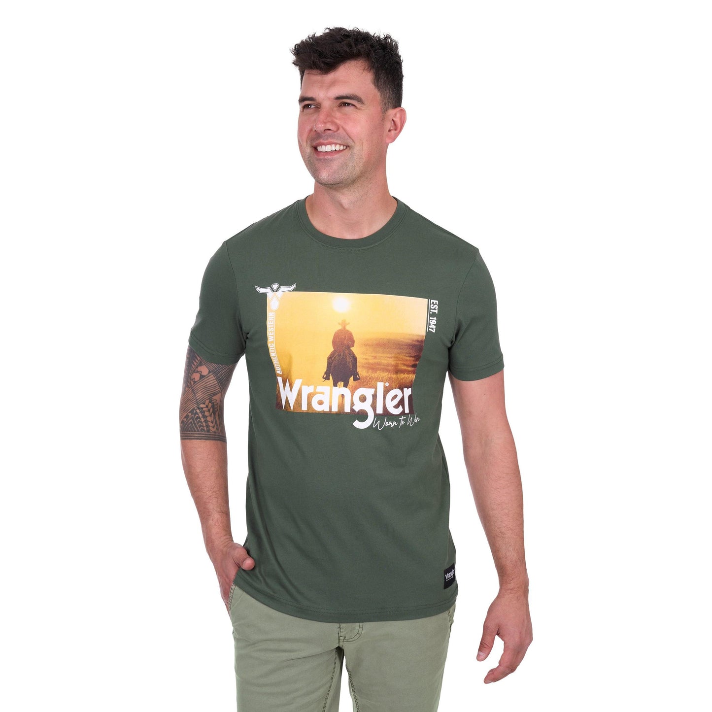 WRANGLER MENS ANDRE TEE-Ranges Country