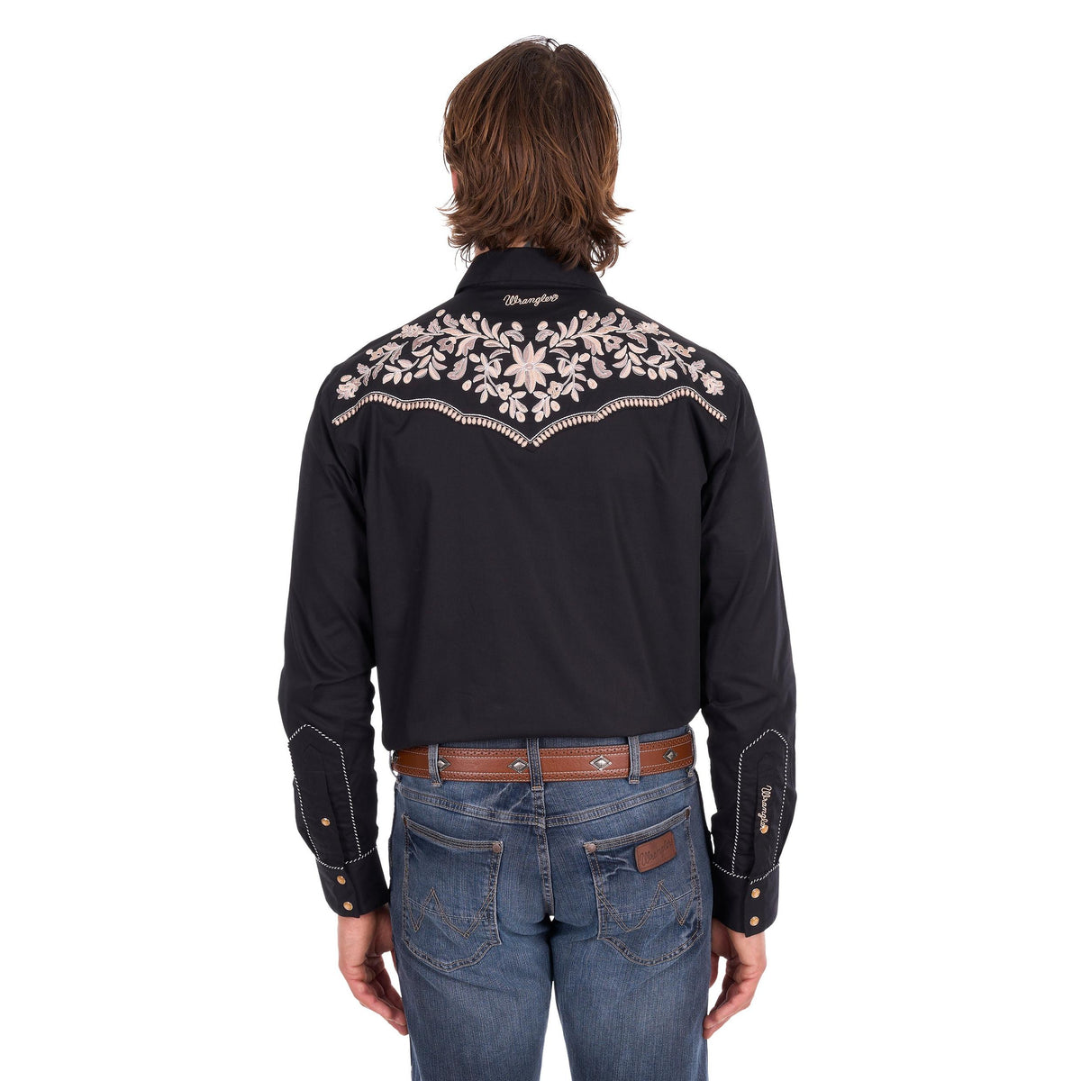 WRANGLER MENS ANTHONY EMBROIDERED SHIRT