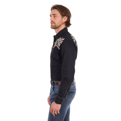 WRANGLER MENS ANTHONY EMBROIDERED SHIRT