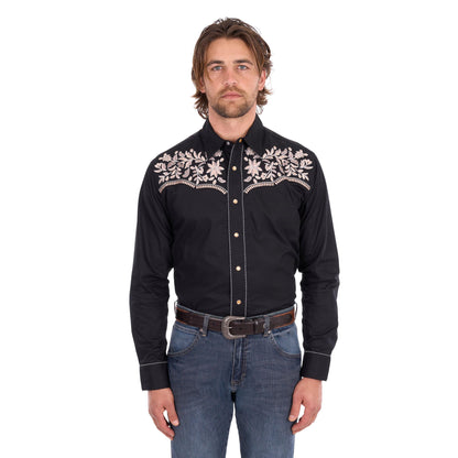 WRANGLER MENS ANTHONY EMBROIDERED SHIRT-Ranges Country