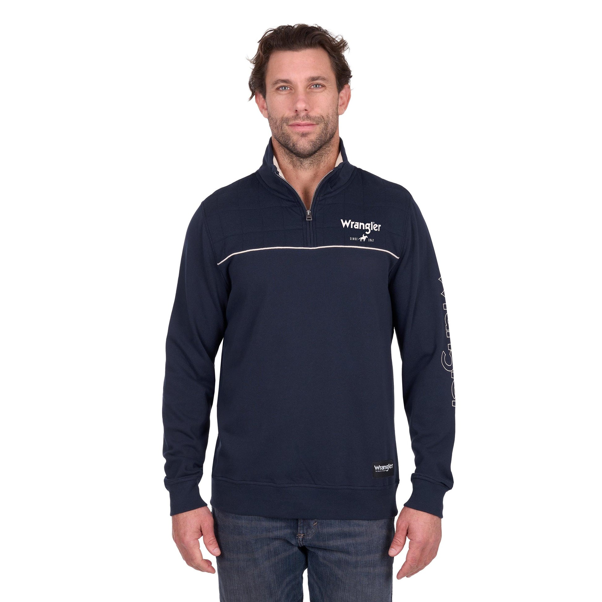 WRANGLER MENS DALE 1/4 ZIP PULLOVER-Ranges Country