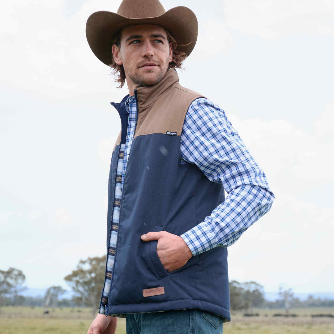 WRANGLER MENS DEAN REVERSIBLE VEST