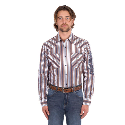 WRANGLER MENS ELI LOGO SHIRT-Ranges Country