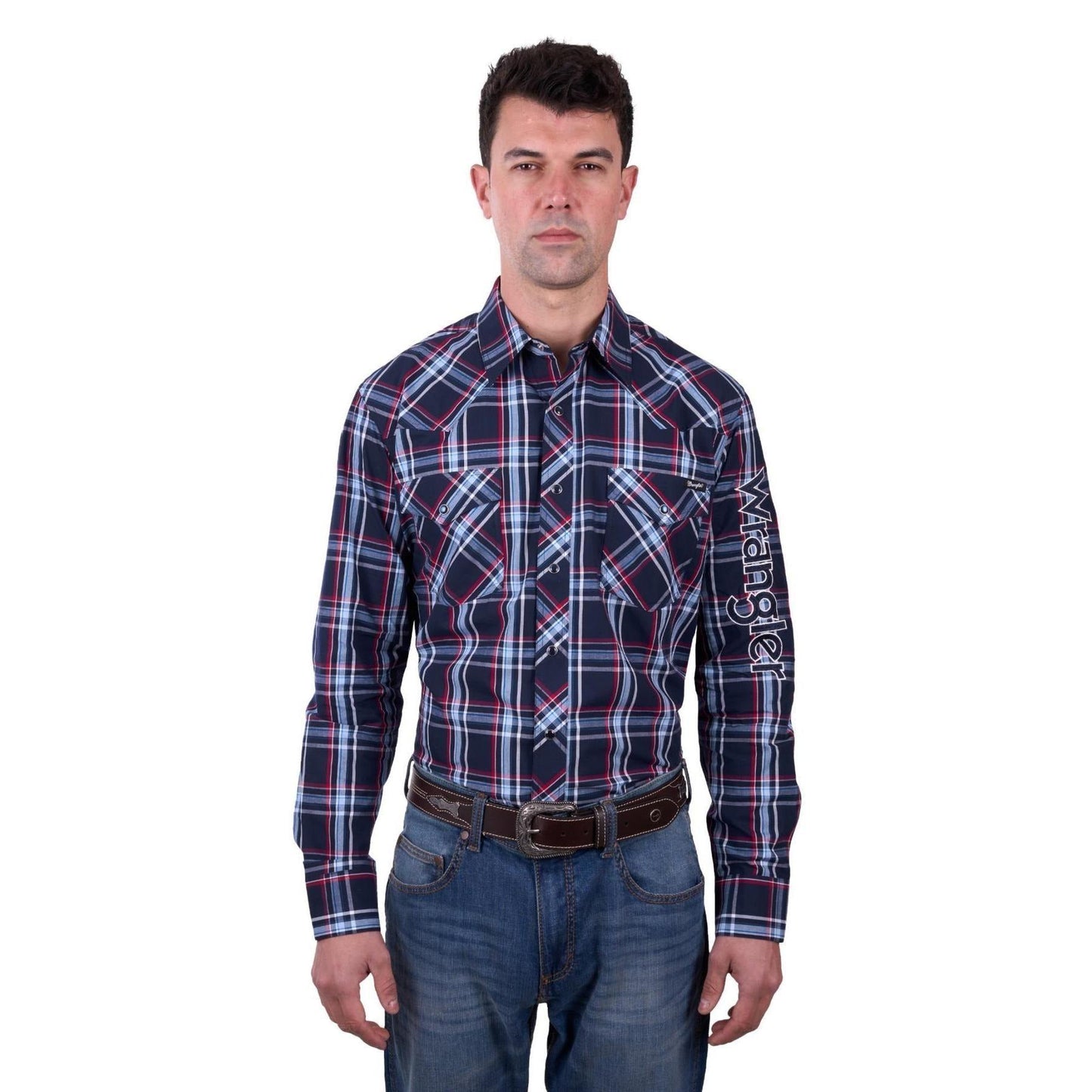 WRANGLER MENS HUGO LOGO SHIRT-Ranges Country