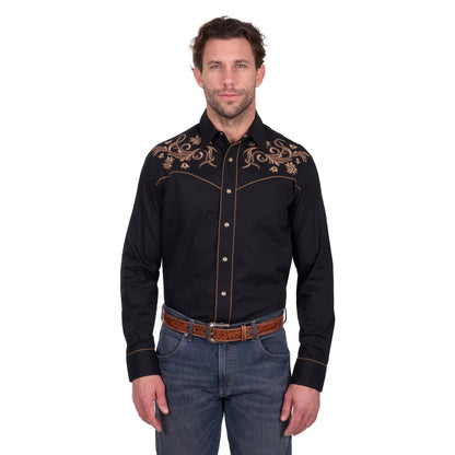 WRANGLER MENS LUKE EMBROIDERED SHIRT