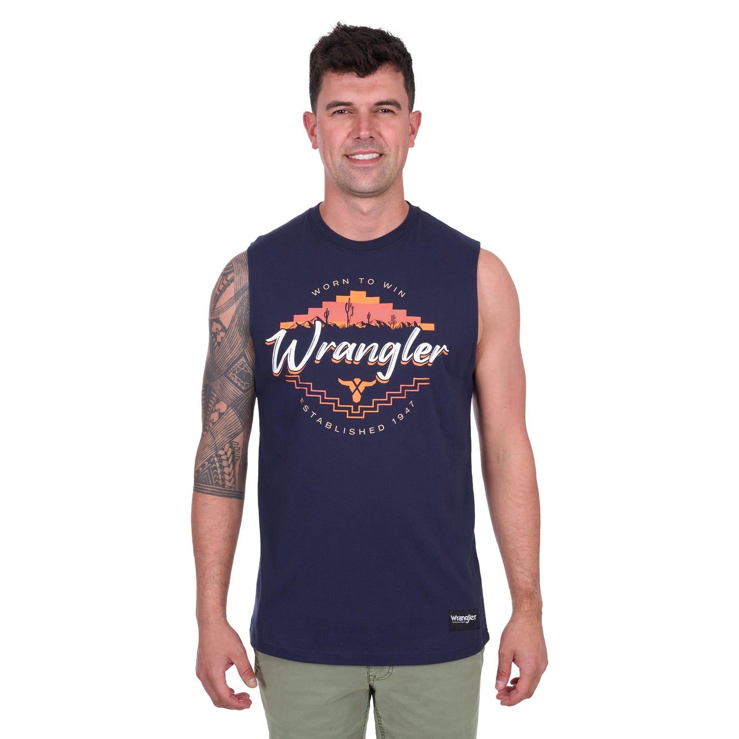 WRANGLER MENS MARIO MUSCLE TANK